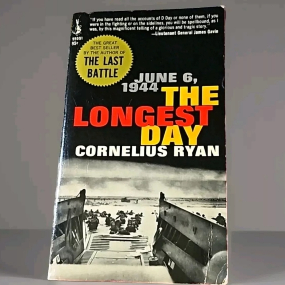 Longest Day by Cornelius Ryan (Pocket Book 3rd Printing, 1970) Ex School LIbrary
